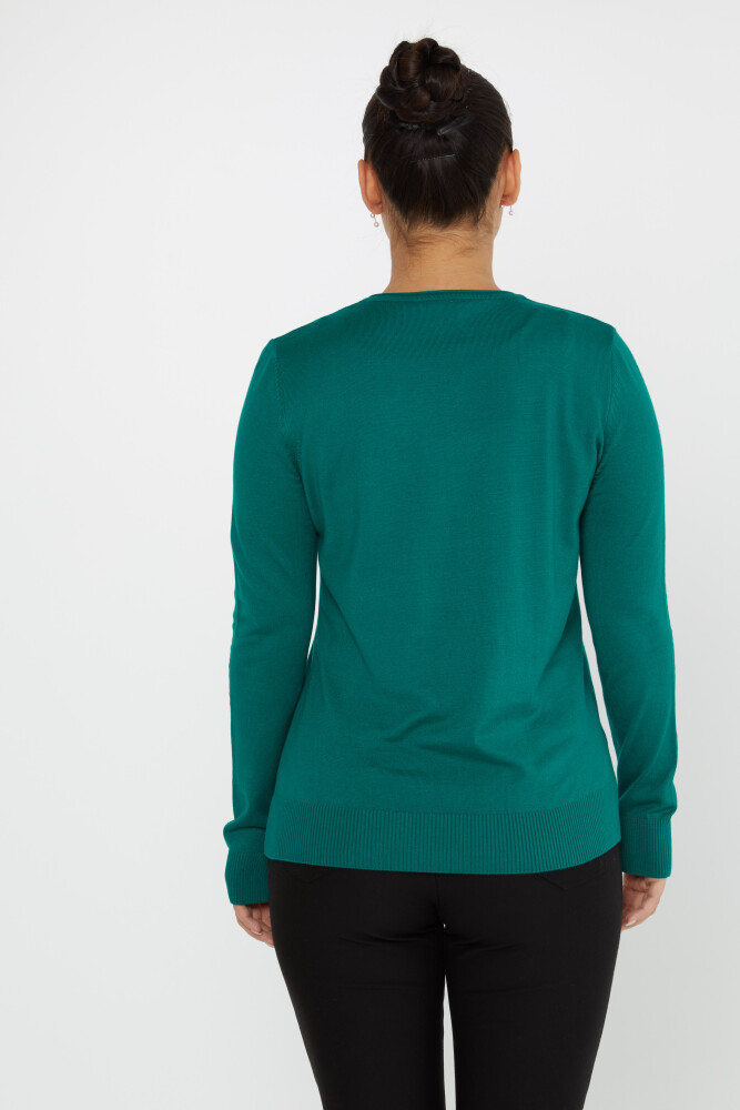 Maglieria Maglione Basic Verde - 30899 | KAZEE (Set di 4 L-XL-2XL 3XL) - 5