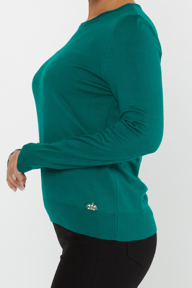 Maglieria Maglione Basic Verde - 30899 | KAZEE (Set di 4 L-XL-2XL 3XL) - 4