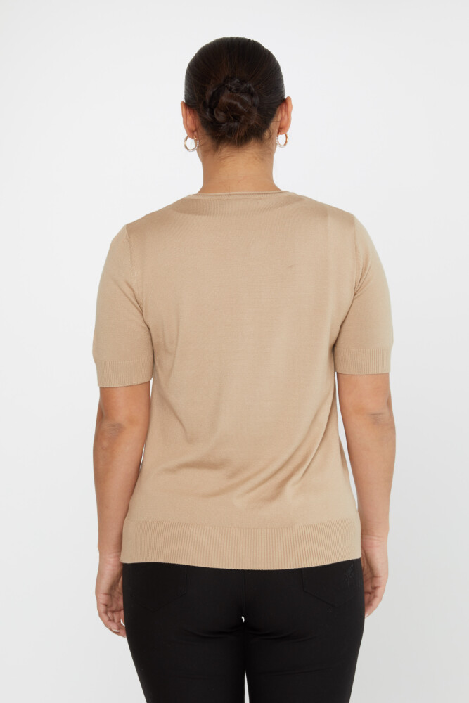 Maglieria Maglione Manica Corta Beige - 16271 | KAZEE (Set da 4 L-XL-2XL-3XL) - 5