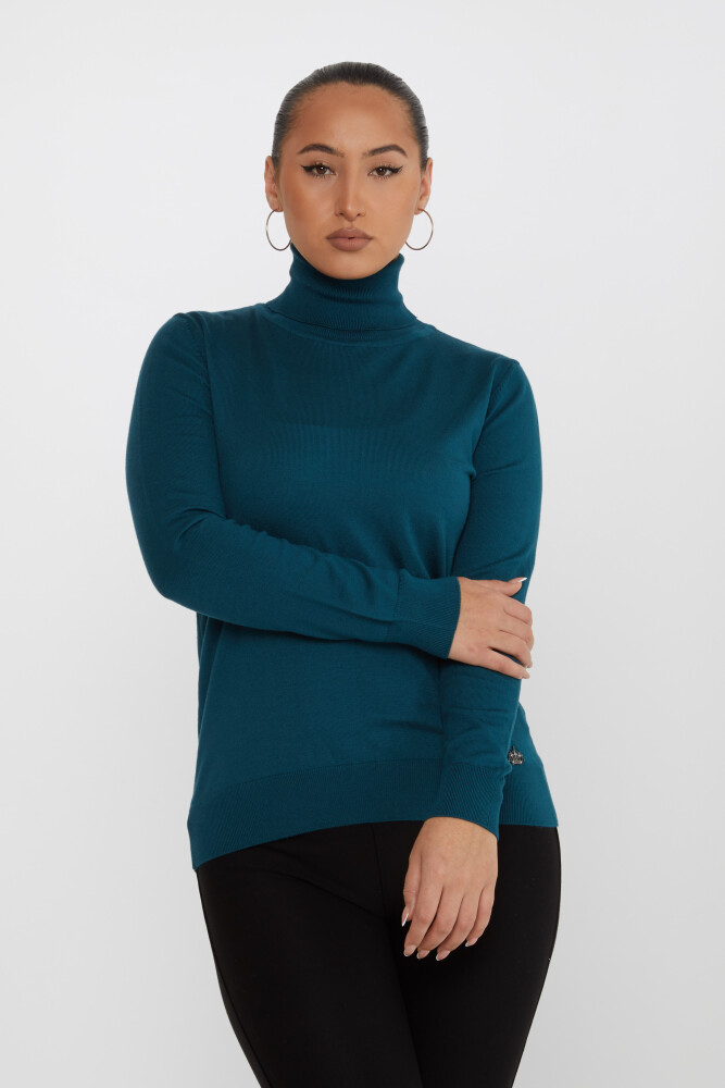 Maglione in maglia a maniche lunghe Petrolio - 11122 | KAZEE (Set di 3 S-M-L) - 1