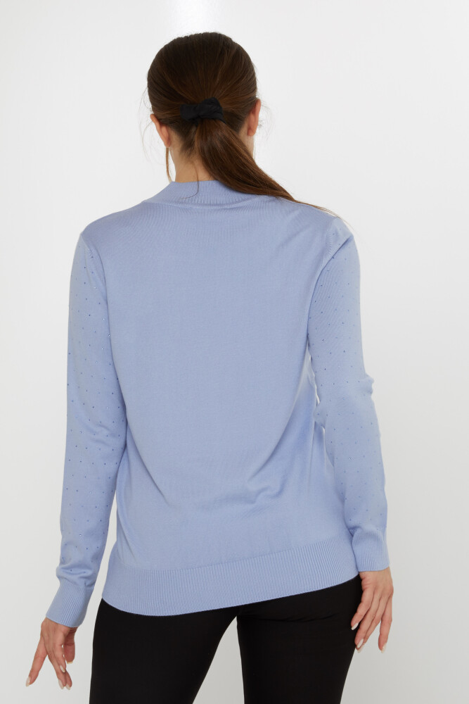 Maglione Maglione Stone Ricamato Blu - 31513 | KAZEE (Set di 3 L-XL-2XL) - 5