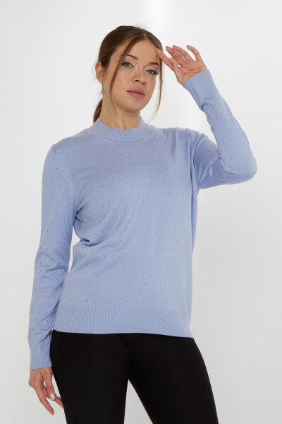 Maglione Maglione Stone Ricamato Blu - 31513 | KAZEE (Set di 3 L-XL-2XL) - 1