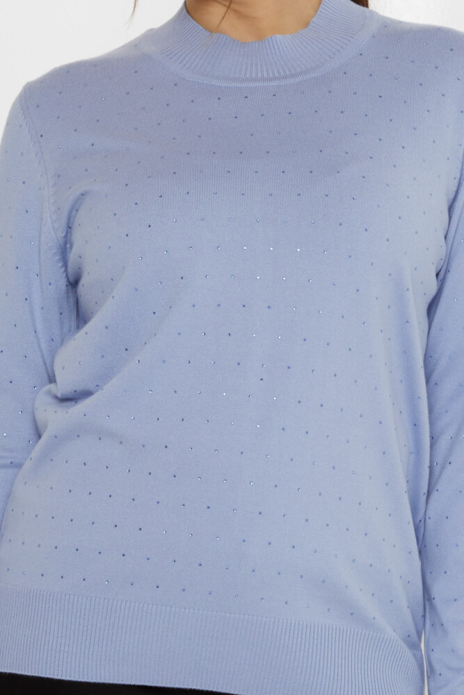 Maglione Maglione Stone Ricamato Blu - 31513 | KAZEE (Set di 3 L-XL-2XL) - 3