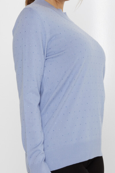 Maglione Maglione Stone Ricamato Blu - 31513 | KAZEE (Set di 3 L-XL-2XL) - 4