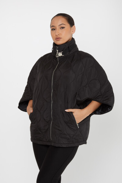 Manteau Poche Détaillée Zippée Noir - 17610 | KAZEE (Lot de 3 M-L-XL) - 1