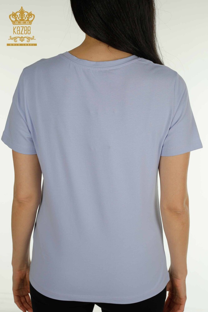 Venta al por mayor Blusa de Mujer Manga Corta Lila - 79561 | KAZEE - 6