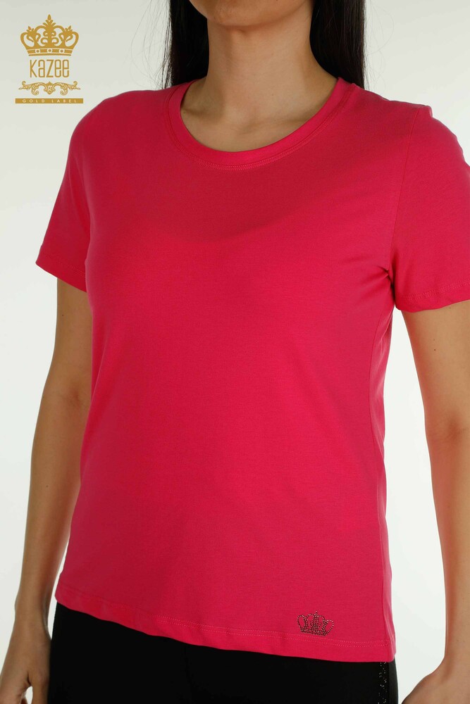 Venta al por mayor Blusa de Mujer Básica Fucsia - 79562 | KAZEE - 2