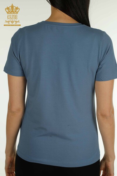 Venta al por mayor Blusa de Mujer Basic Indigo - 79562 | KAZEE - 6