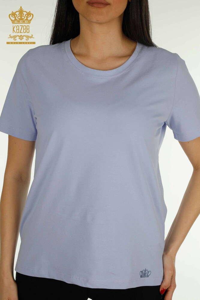 Venta al por mayor Blusa de Mujer Manga Corta Lila - 79563 | KAZEE - 2