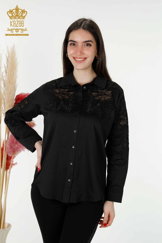 Camisa discount tul negra