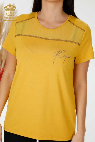 Venta al por mayor Blusa Mujer Modelo Americano Azafrán - 78857 | kazee - 2