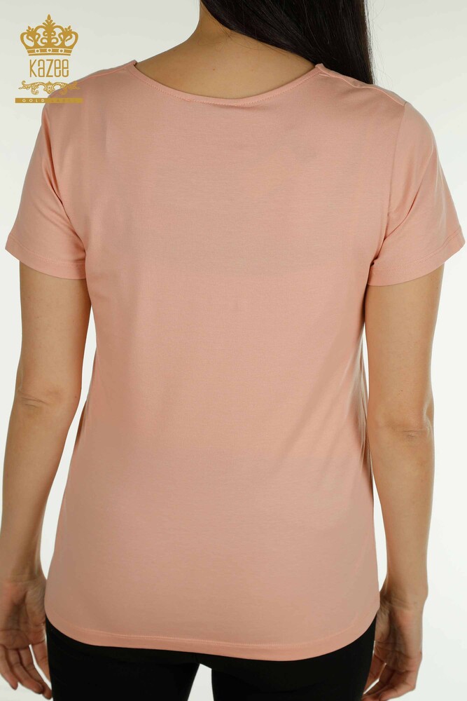 Venta al por mayor Blusa de Mujer Básica Logo Polvo - 79190 | kazee - 5