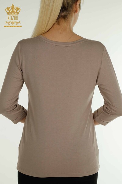 Venta al por mayor Blusas de Mujer - Cuello V - Mink - 79309 | kazee - 9