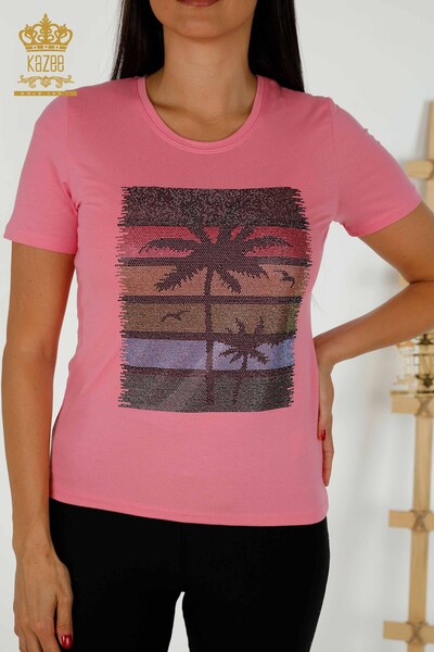 Venta al por mayor Blusa Estampada Mujer Rosa - 79279 | kazee - 2