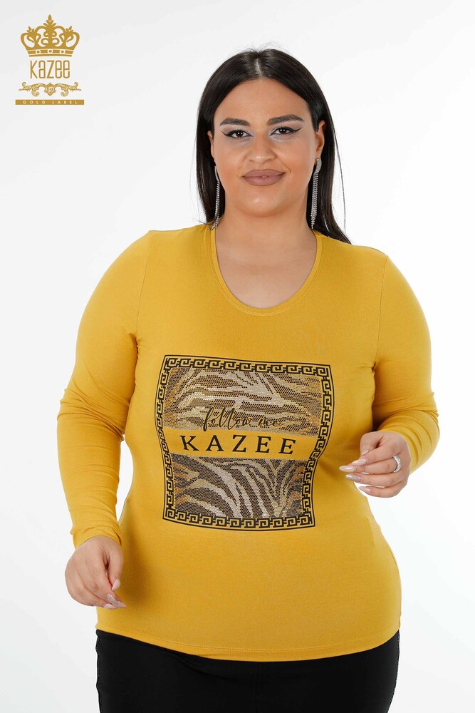 Venta al por mayor Blusa Mujer Estampada Azafrán - 78997 | kazee - 1