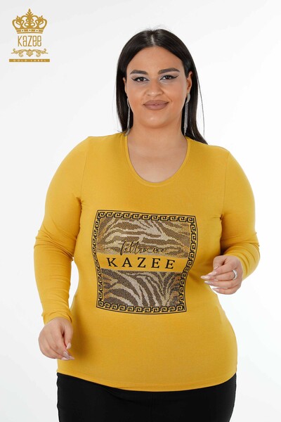 Venta al por mayor Blusa Mujer Estampada Azafrán - 78997 | kazee - Kazee