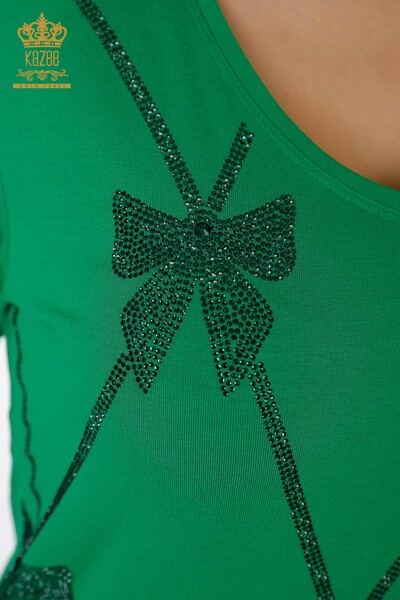 Venta al por mayor Blusa Mujer Estampada Verde - 79003 | kazee - 4