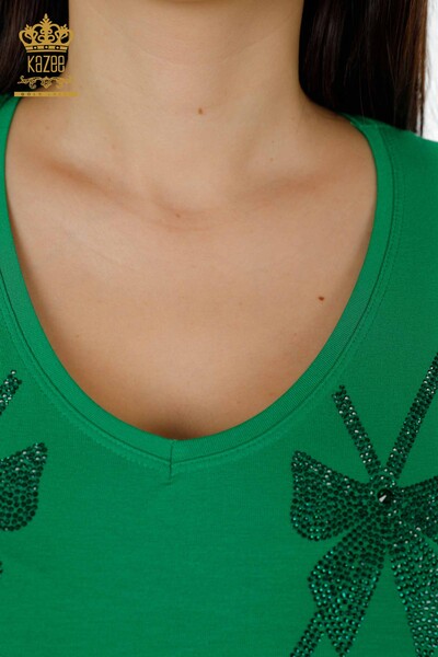 Venta al por mayor Blusa Mujer Estampada Verde - 79003 | kazee - 5