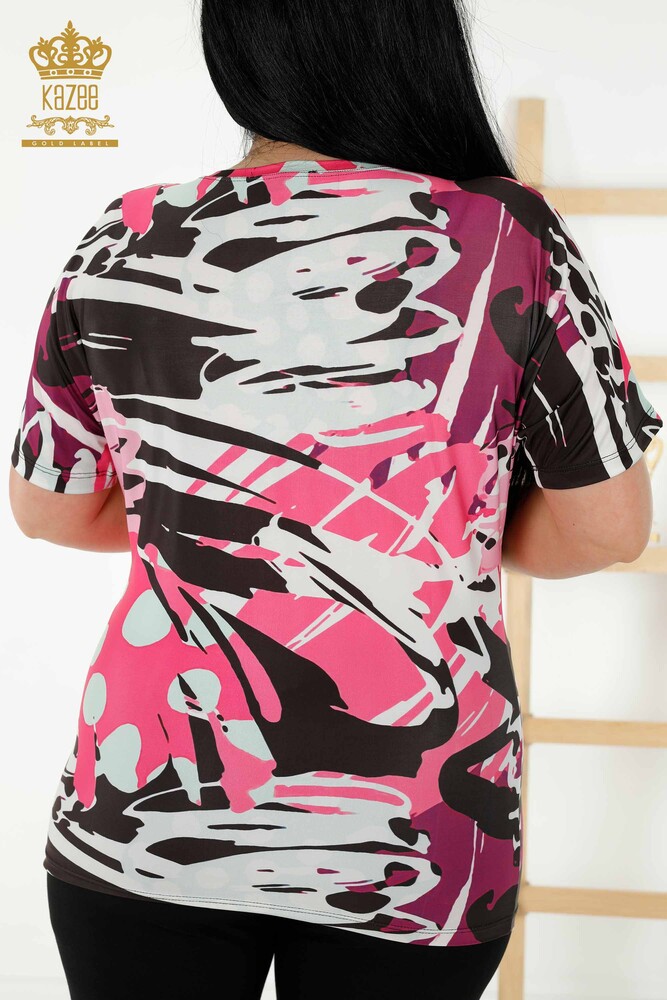 Venta al por Mayor Blusa Mujer - Digital Estampado - Fucsia - 77899 | kazee - 6