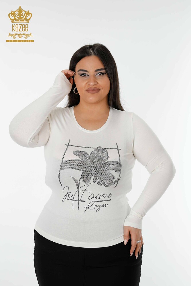 Venta al por mayor Blusa Mujer Estampado Floral Crudo - 79014 | kazee - 1