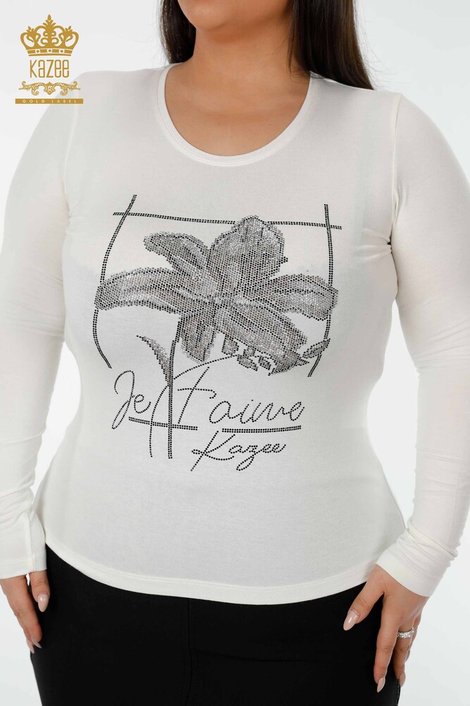 Venta al por mayor Blusa Mujer Estampado Floral Crudo - 79014 | kazee - 2