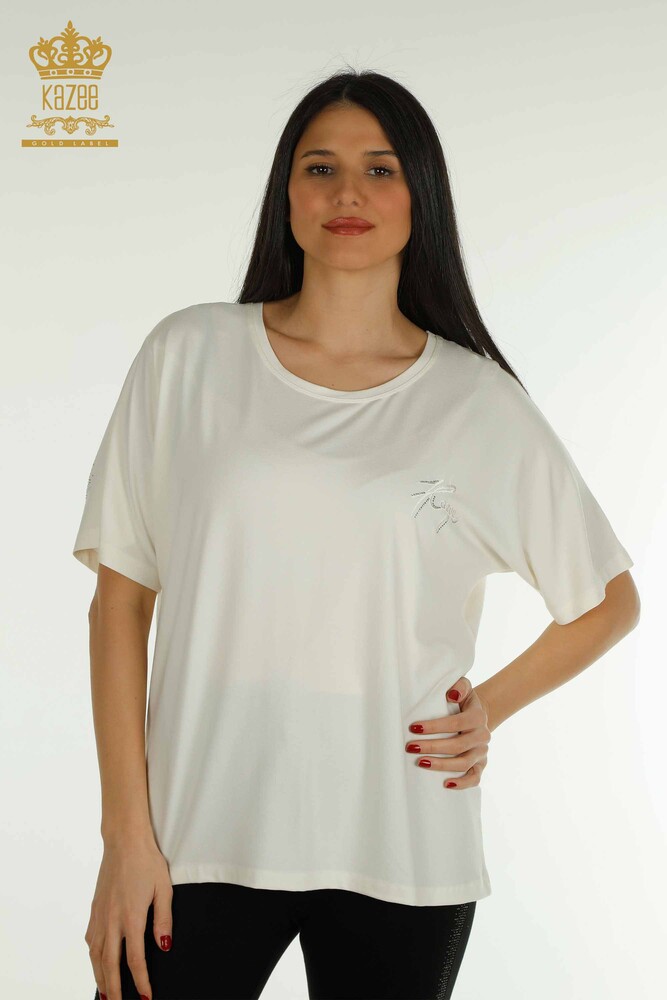 Venta al por mayor Blusa Mujer - Manga Corta - Crudo - 79302 | kazee - 1