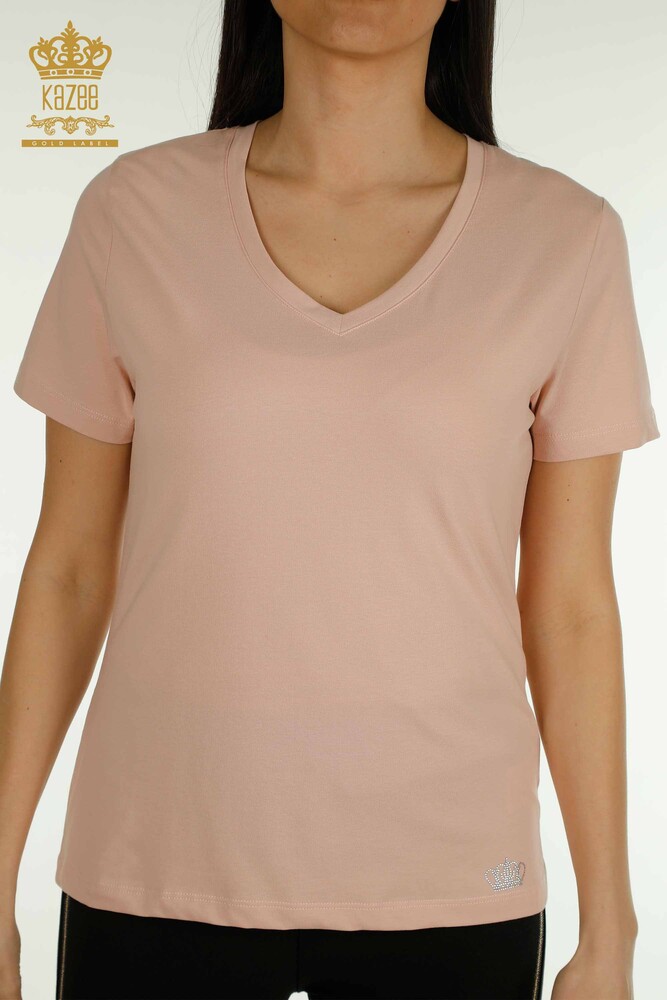 Venta al por mayor Blusa de Mujer Manga Corta Polvo - 79561 | KAZEE - 2