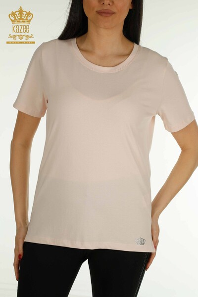 Venta al por mayor Blusa de Mujer Manga Corta Polvo Claro - 79563 | KAZEE - 2