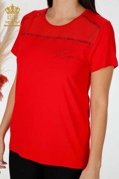 Venta al por mayor Blusa de Mujer Modelo Americano Roja - 78857 | kazee - 2