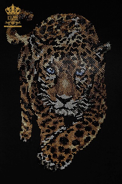 Venta al por mayor Blusa de Mujer Patrón Tigre Negra - 79050 | kazee - 3