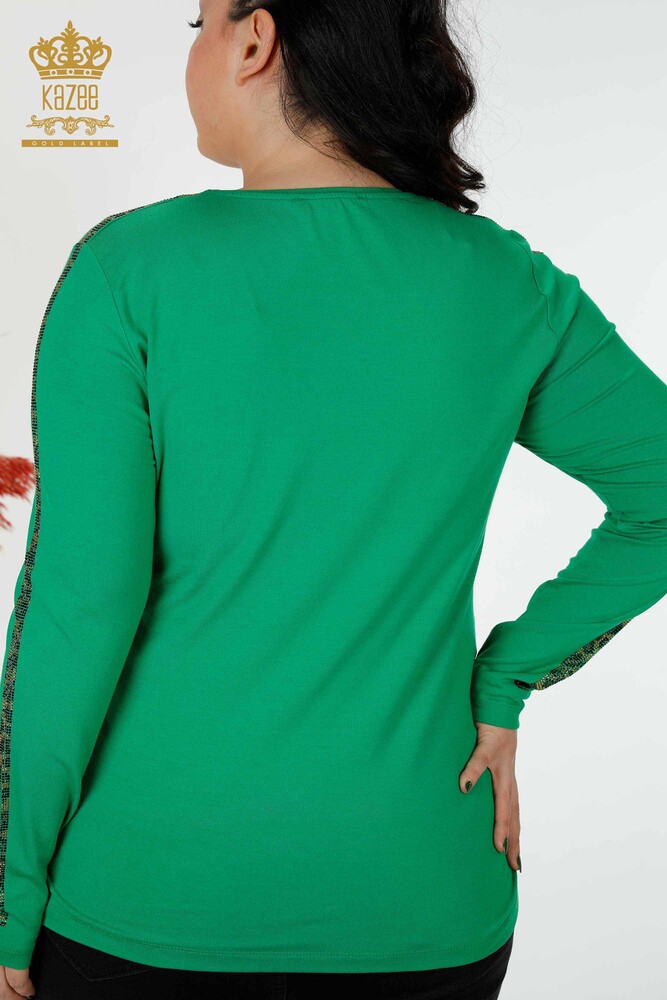 Venta al por mayor Blusa de Mujer Patrón Tigre Verde - 79050 | kazee - 8