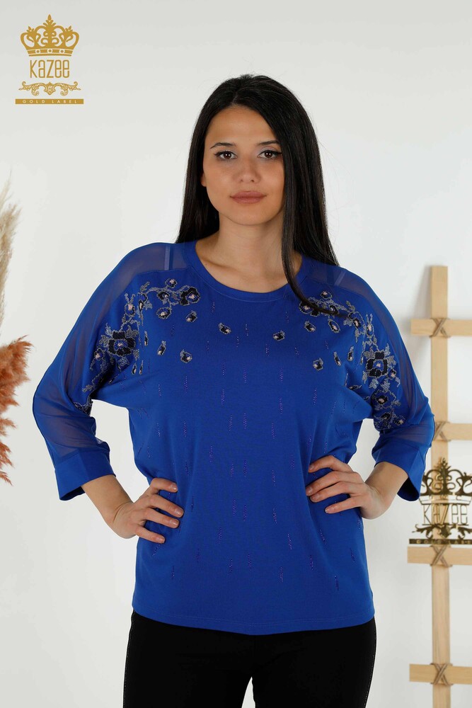 Venta al por Mayor Blusas de Mujer - Tul Detallado - Saks - 79136 | kazee - 1