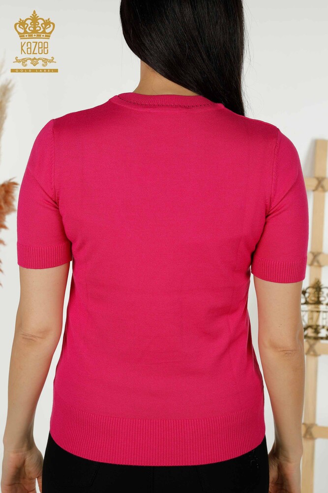 Venta al por mayor de Suéter de Punto para Mujer - Modelo Americano - Fucsia - 30255 | kazee - 7