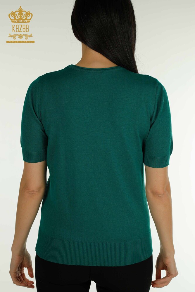 Venta al por mayor Jersey de Punto para Mujer Modelo Americano Verde - 30686 | KAZEE - 6