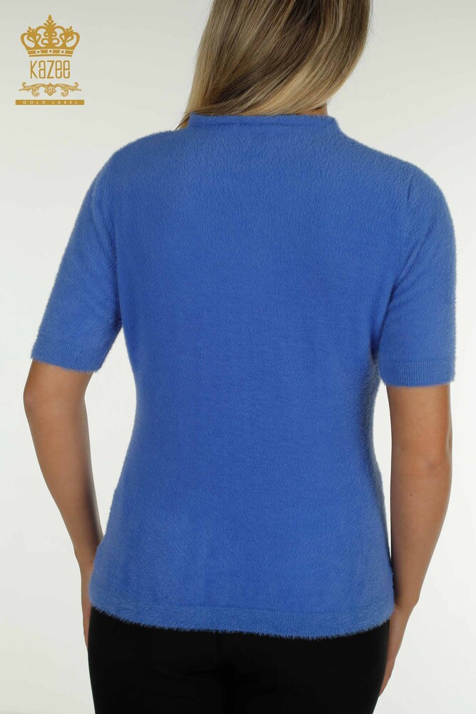 Venta al por mayor Jersey de Punto para Mujer Angora Basic Azul - 30610 | KAZEE - 6