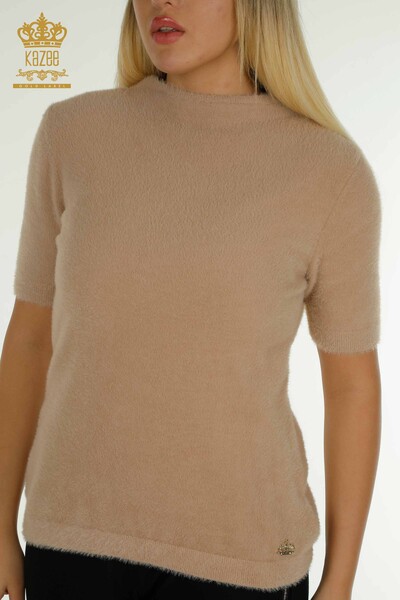 Venta al por mayor Jersey de Punto para Mujer Angora Basic Beige - 30610 | KAZEE - 2