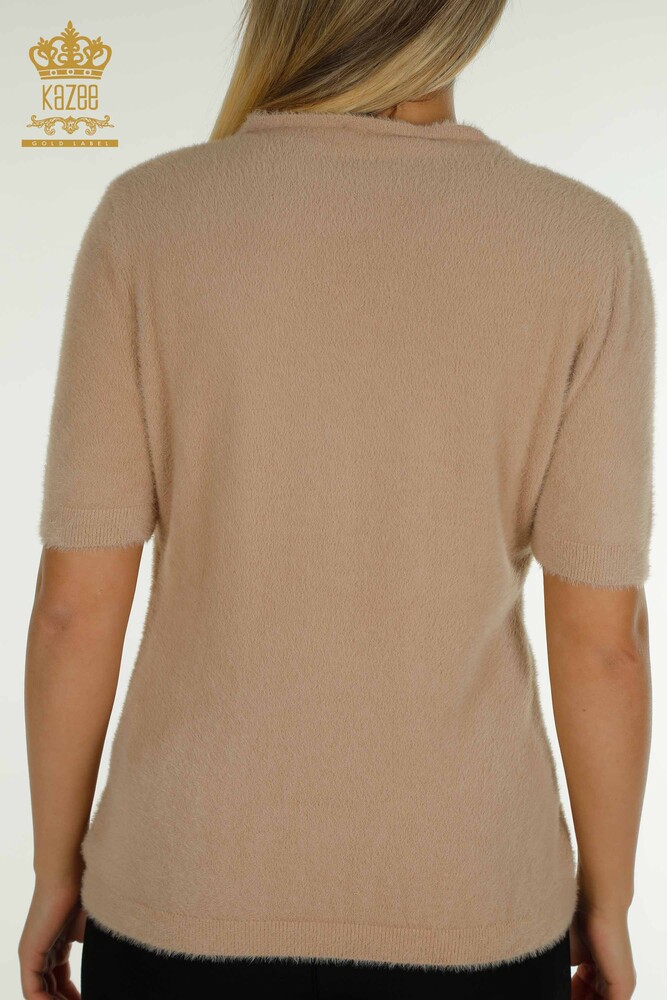 Venta al por mayor Jersey de Punto para Mujer Angora Basic Beige - 30610 | KAZEE - 6