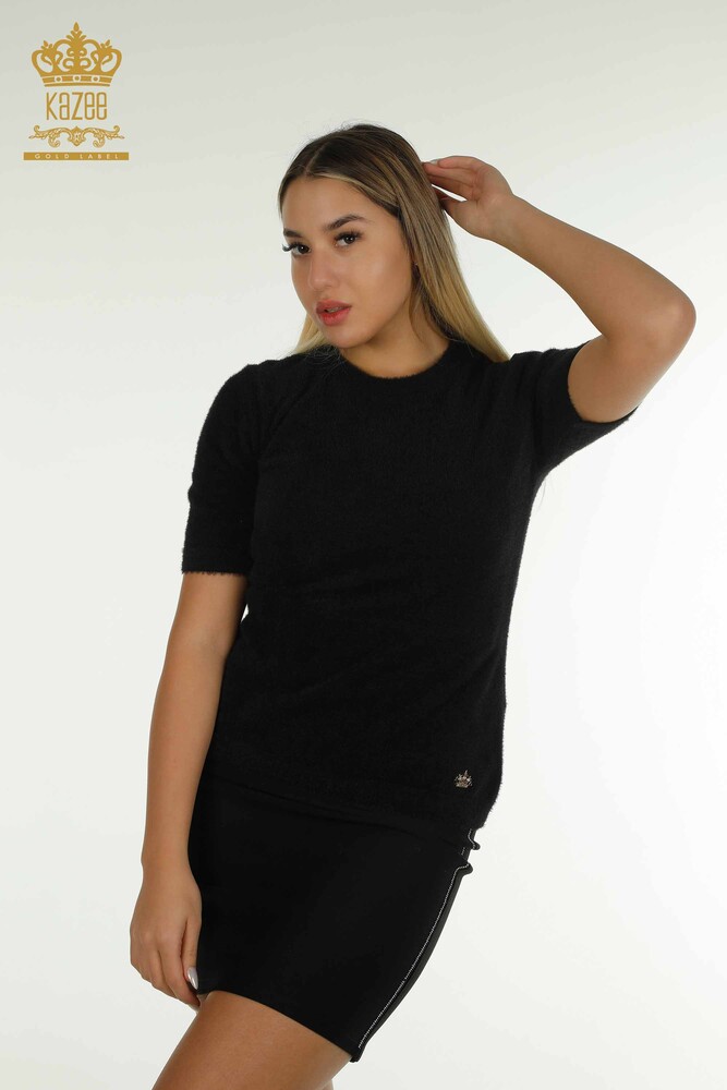 Venta al por mayor Jersey de Punto para Mujer Angora Basic Negro - 30589 | KAZEE - 1