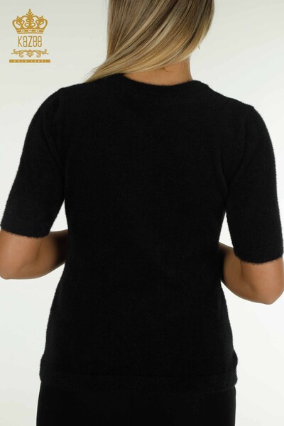 Venta al por mayor Jersey de Punto para Mujer Angora Basic Negro - 30589 | KAZEE - 7