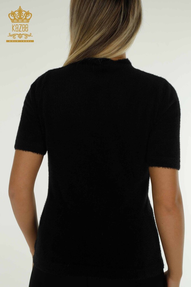 Venta al por mayor Jersey de Punto para Mujer Angora Basic Negro - 30610 | KAZEE - 5