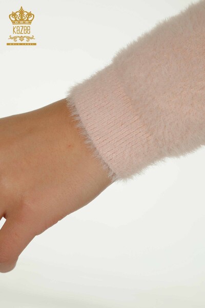 Venta al por mayor Jersey de Punto para Mujer Angora Basic Powder - 30490 | KAZEE - Thumbnail