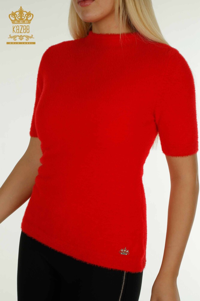 Venta al por mayor Jersey de Punto para Mujer Angora Basic Rojo - 30610 | KAZEE - 2