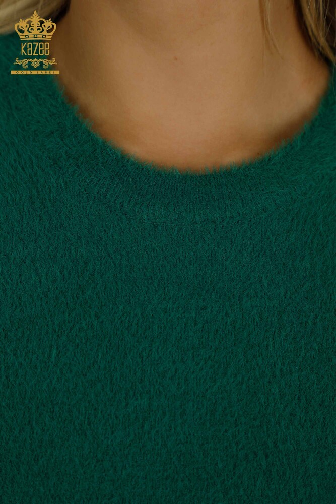 Venta al por mayor Jersey de Punto para Mujer Angora Basic Verde - 30589 | KAZEE - 3