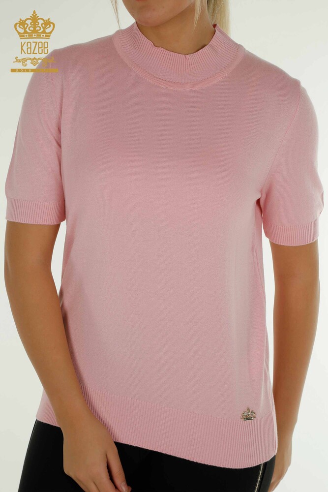 Venta al por mayor Suéter de Punto para Mujer Modelo Americano Rosa - 14541 | KAZEE - 2