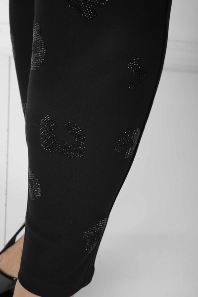 Pantalon À Motifs Pois Noir - 3767 | KAZEE (Lot de 4 42-44-46-48) - Thumbnail