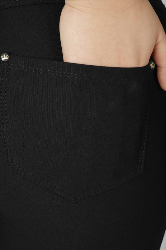 Pantalon À Motifs Noir - 3742 | KAZEE (Lot de 4 42-44-46-48)