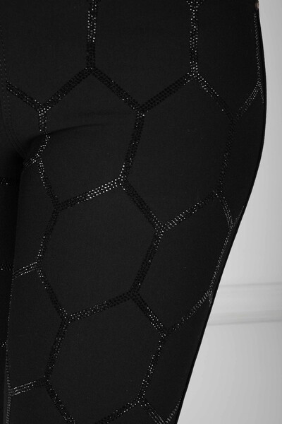 Pantalon À Motifs Noir - 3746 | KAZEE (Lot de 4 42-44-46-48) - Thumbnail