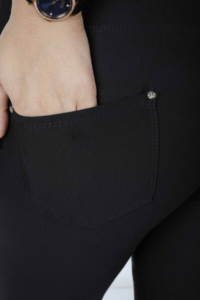 Pantalon À Motifs Noir - 3746 | KAZEE (Lot de 4 42-44-46-48) - Thumbnail