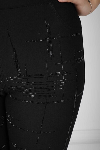 Pantalon À Motifs Noir - 3772 | KAZEE (Lot de 4 42-44-46-48) - Thumbnail