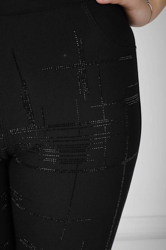 Pantalon À Motifs Noir - 3772 | KAZEE (Lot de 4 42-44-46-48)